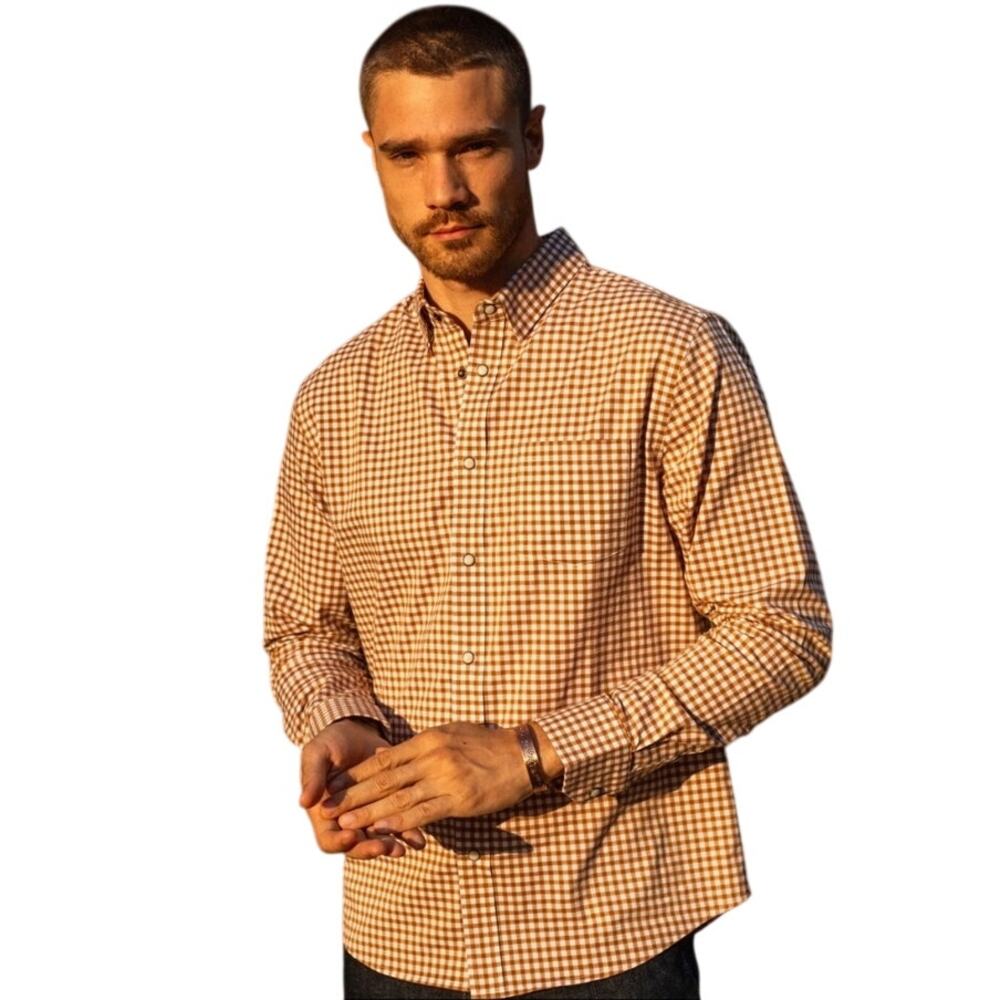 Snaps Landry Twill EZ Pearl Snap Men's Long Sleeve Buttondown Shirt Large